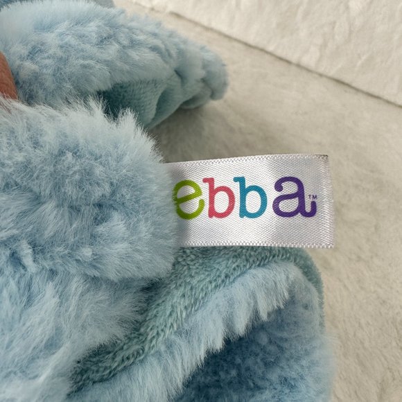 ebba aurora world baby blue bear Security Blanket Lovey plush fluffy fleece - Picture 4 of 6